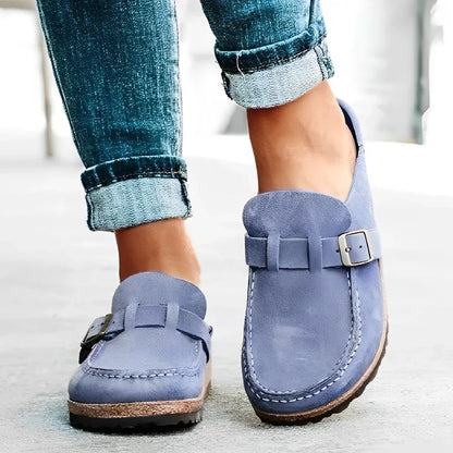 Sabots en Cuir Noir pour Femmes Élégants