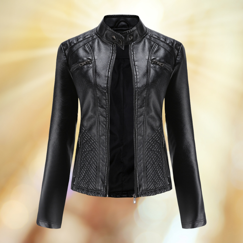 Blouson Cuir Femme Élégant et Confortable