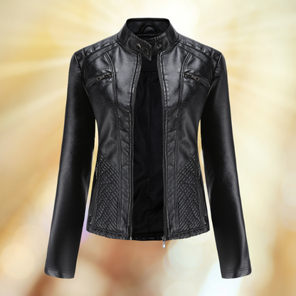 Blouson Cuir Femme Élégant et Confortable