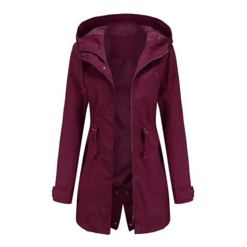 Manteau femme hiver chaud et imperméable à capuche