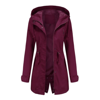 Manteau femme hiver chaud et imperméable à capuche