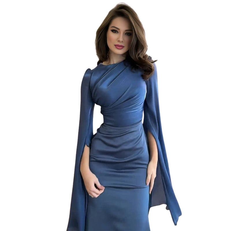 Robe Femme Longue Manches Longues Élégante