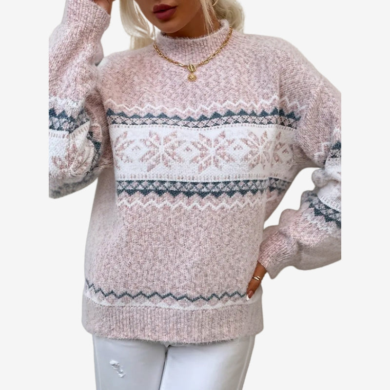 Pull Femme Slim Imprimé Élégant