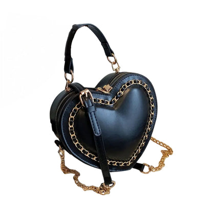 Sac Épaule Femme en Cuir avec Chaîne Réglable