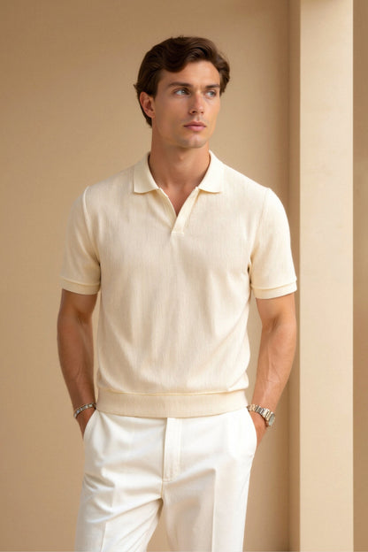 Chemise Polo Beige Élégante et Classique - BerlinGlamour