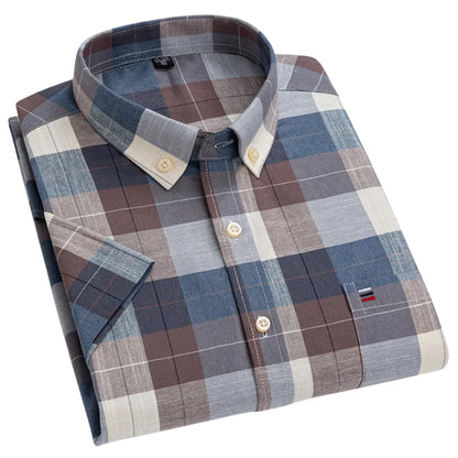Chemise Homme Lin Été Manches Courtes