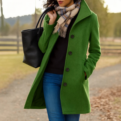 Manteau Femme Classique Hiver Boutons Devant