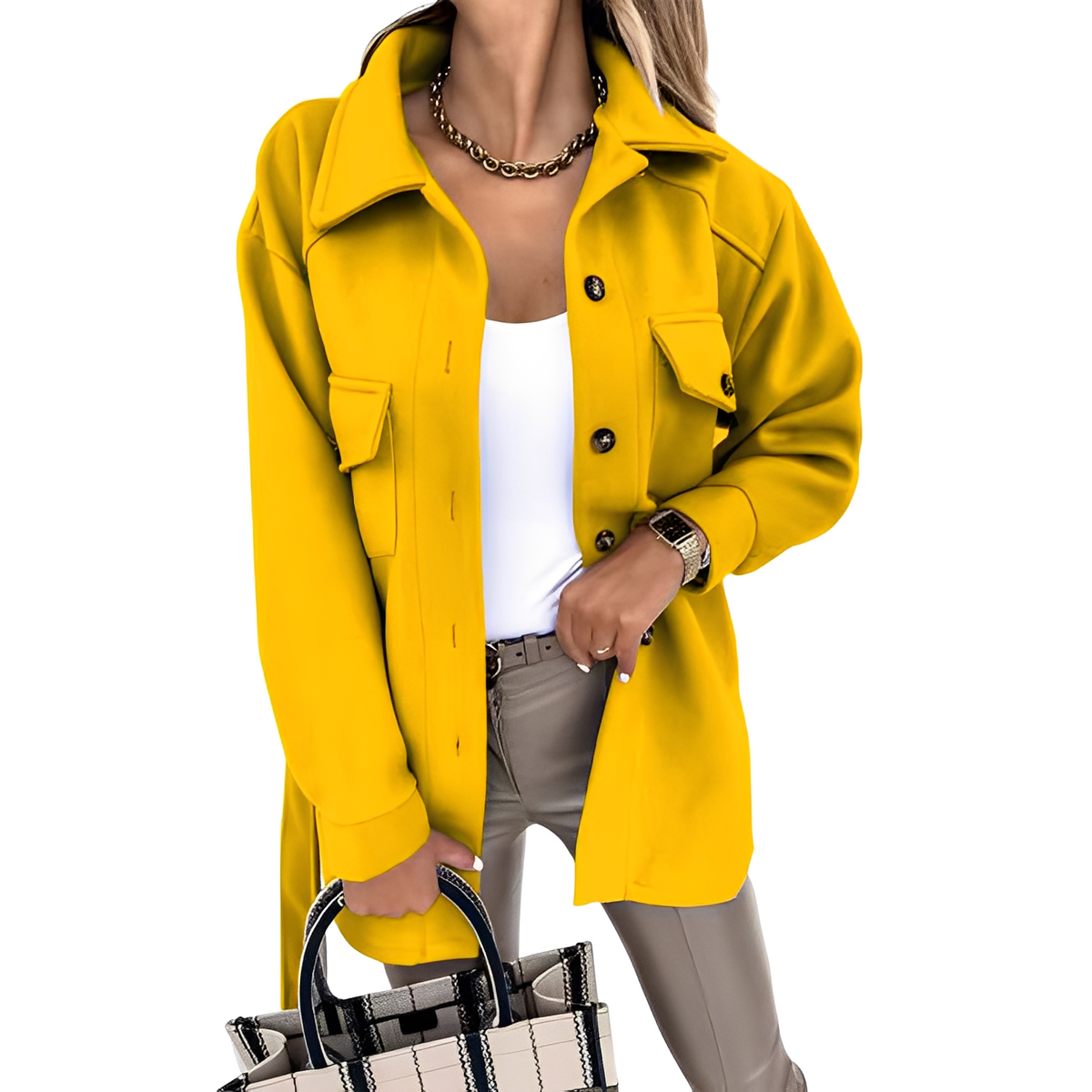 Veste Légère et Élégante à Boutons - vue 5
