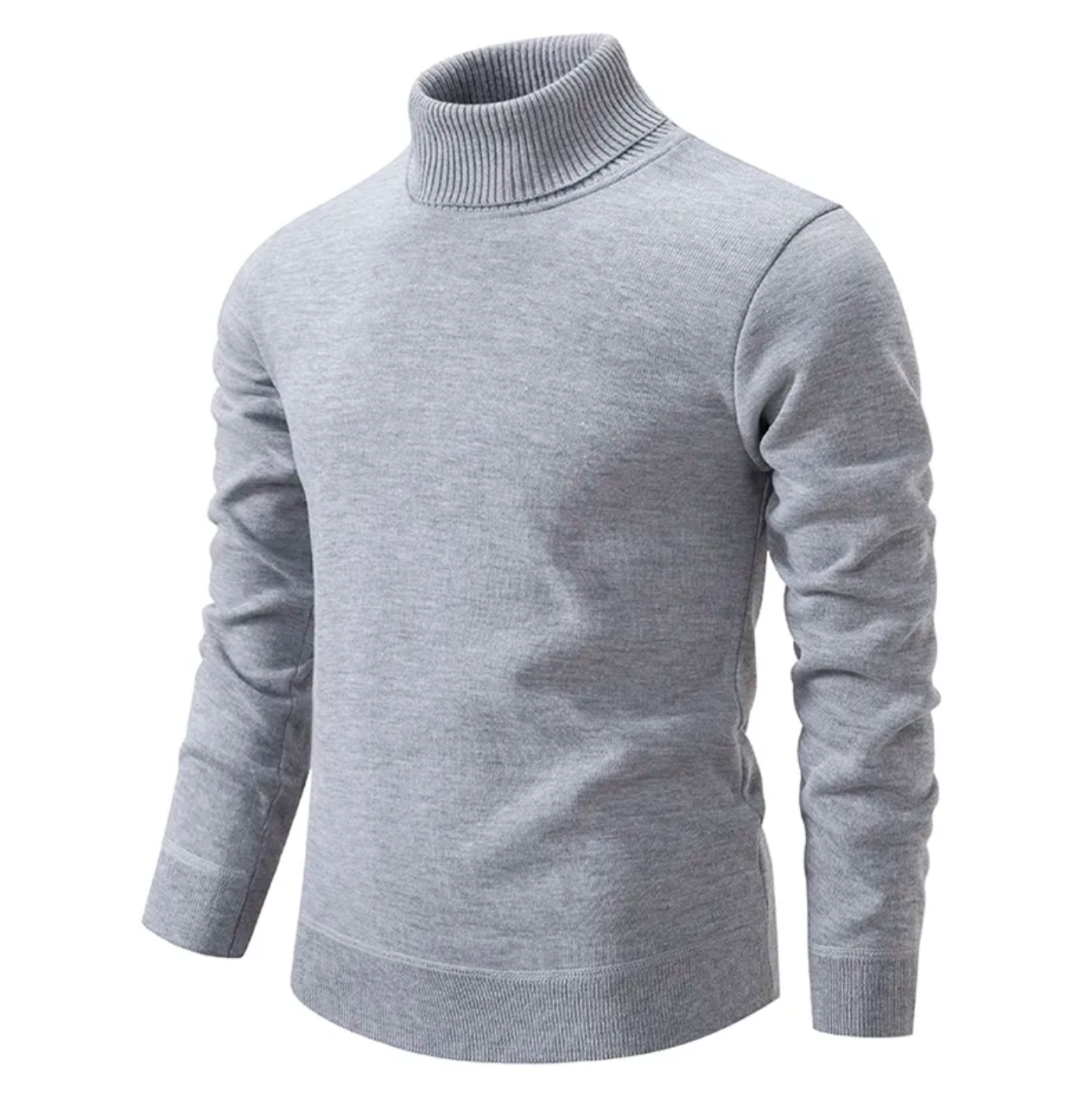 Pull Homme Col V en Laine Chaude Marron