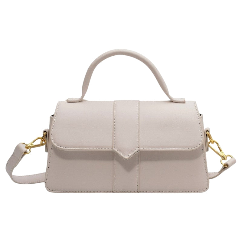Sac à Main Design en Cuir avec Bélière Métallique