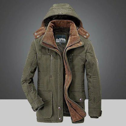 Doudoune Homme Hiver Polaire Bleu Marine Étanche