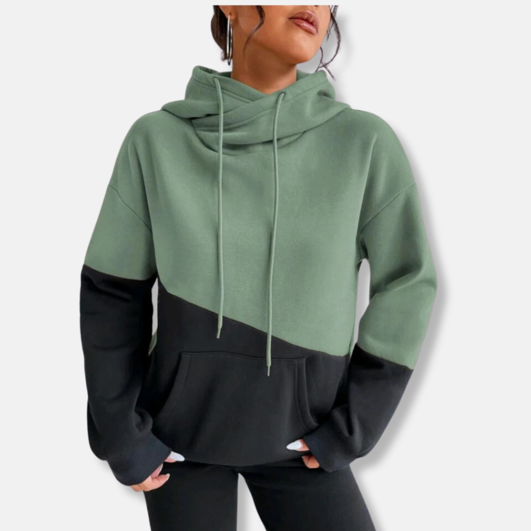Sweat Capuche Femme Streetwear Coloré avec Poche