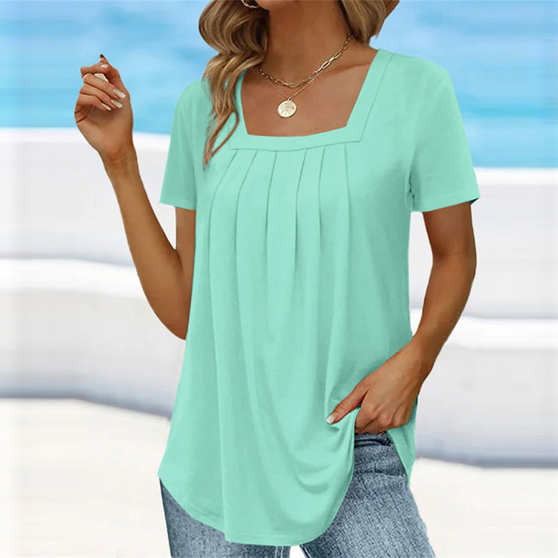 Blouse Femme Manches Courtes Été Léger