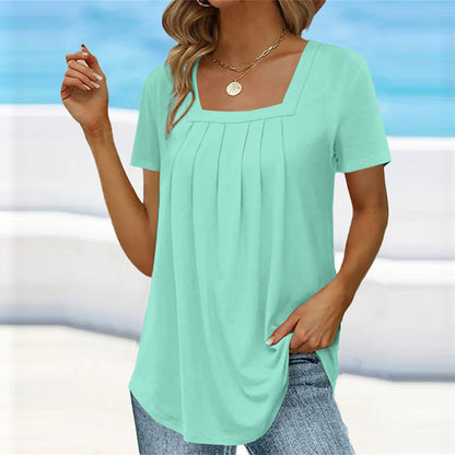 Blouse Femme Manches Courtes Été Léger