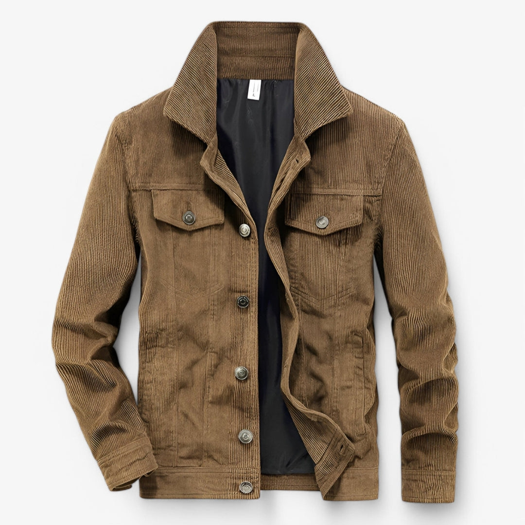 Veste Velours Femme Élégante avec Poches et Fermeture Boutons - PanierRoyale