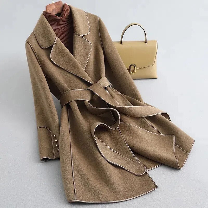 Manteau Femme Long Imperméable et Élégant