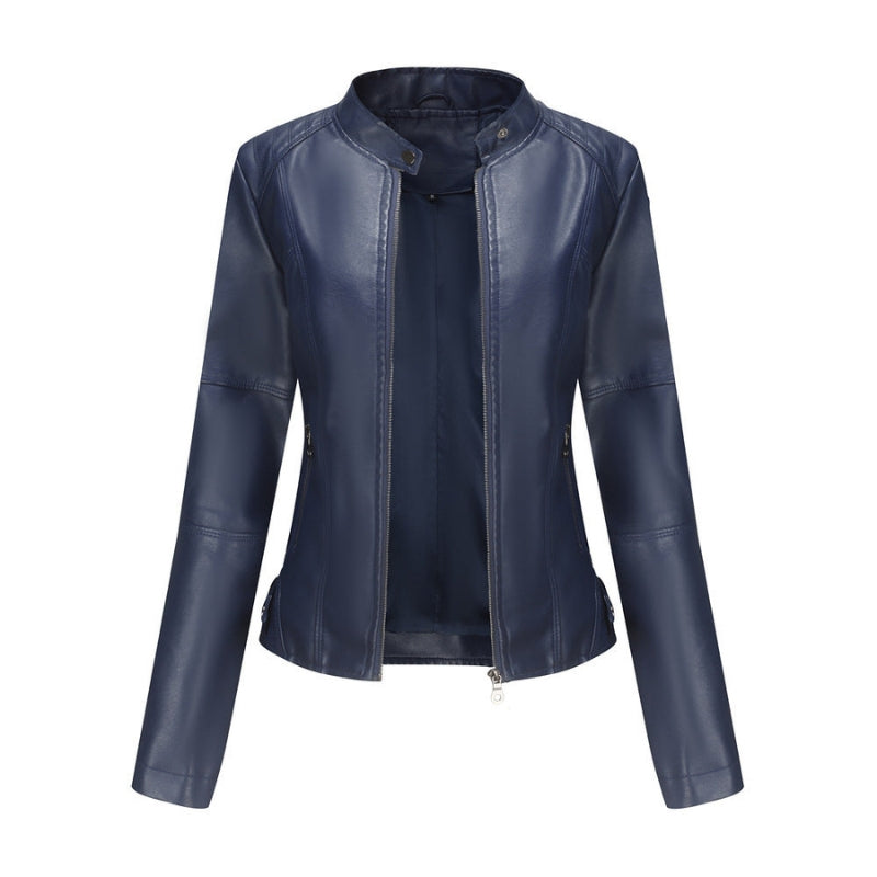 Veste Femme Élégante à Manches Longues avec Poches Fermeture Éclair