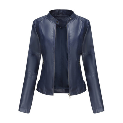 Veste Femme Élégante à Manches Longues avec Poches Fermeture Éclair