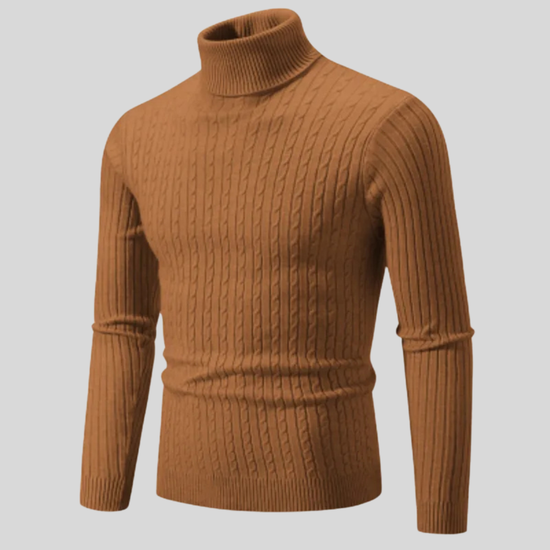 Pull Col Roulé Élégant pour Homme