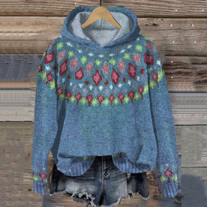 Sweat À Capuche Décontracté En Tricot À Manches Longues Pour Femme | Hiver