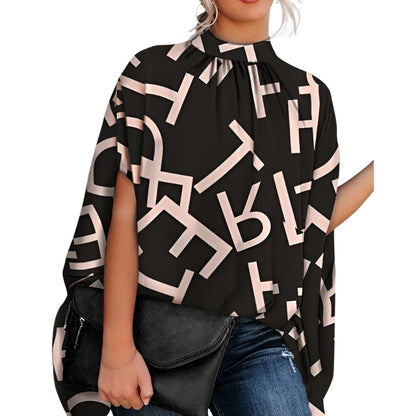 Blouse Féminine Élégante à Manches Volantes