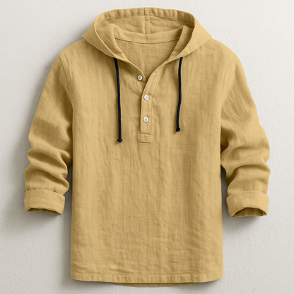 Chemise à capuche coton homme décontractée et légère
