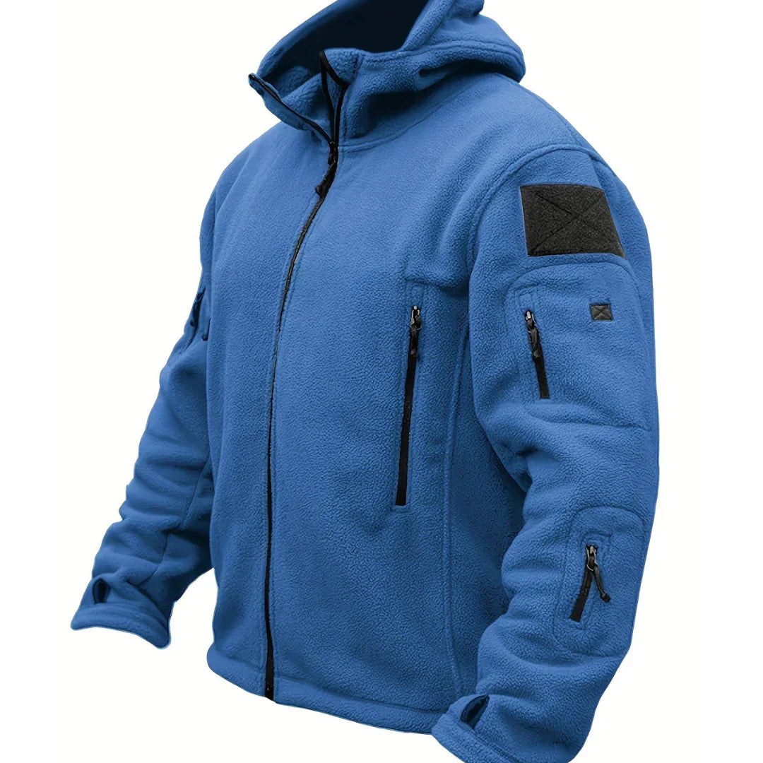 Veste Homme Hivernale Réversible avec Capuche et Éclair