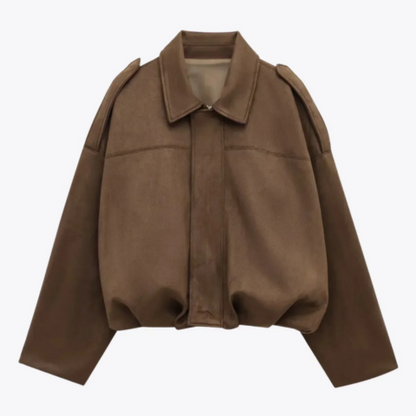 Veste décontractée et chaude en Daim - vue 2