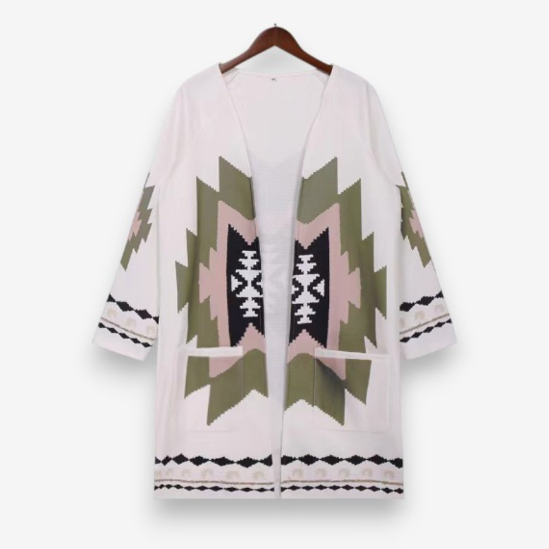 Veste Oversize Femme Manches Longues Imprimé Floral