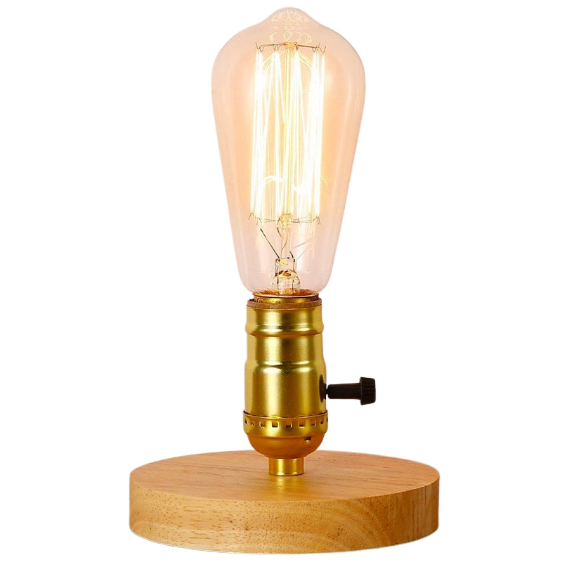 Lampe de Table Bois Massif Chaude et Authentique - PanierRoyale