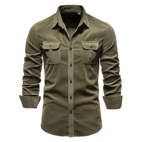 Chemise Homme Manches Longues Classique et Confortable
