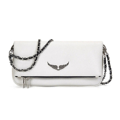 Sac À Épaule Chic en Cuir avec Chaîne et Fermeture Sécure