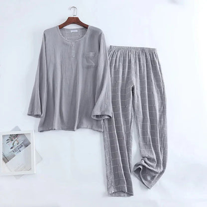 Pyjama Homme Doux et Chaud à Manches Longues