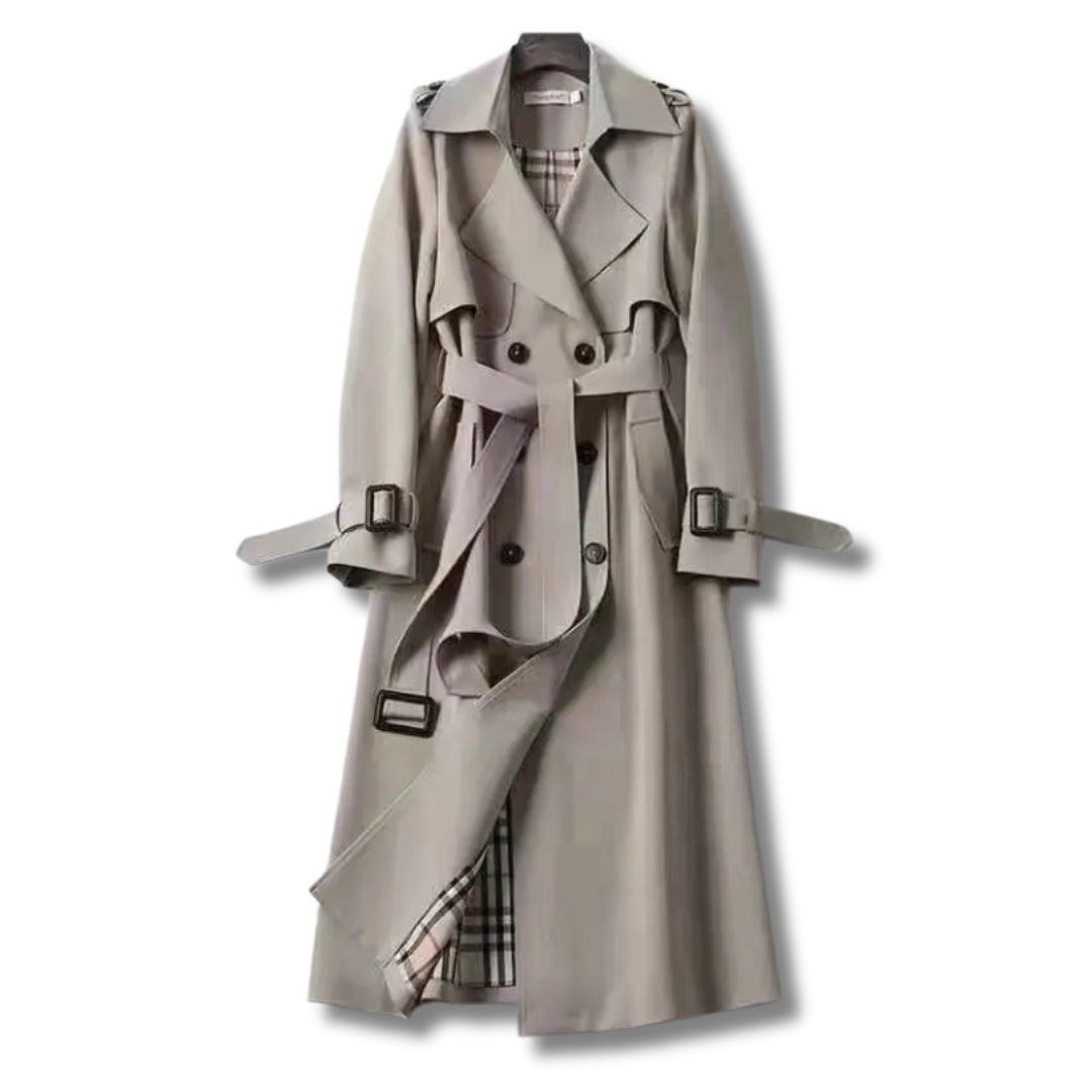 Manteau Femme Long Classique - Trench Élégant pour Toutes Saisons