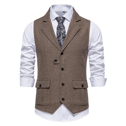 Veste Homme Cuir avec Poches Latérales