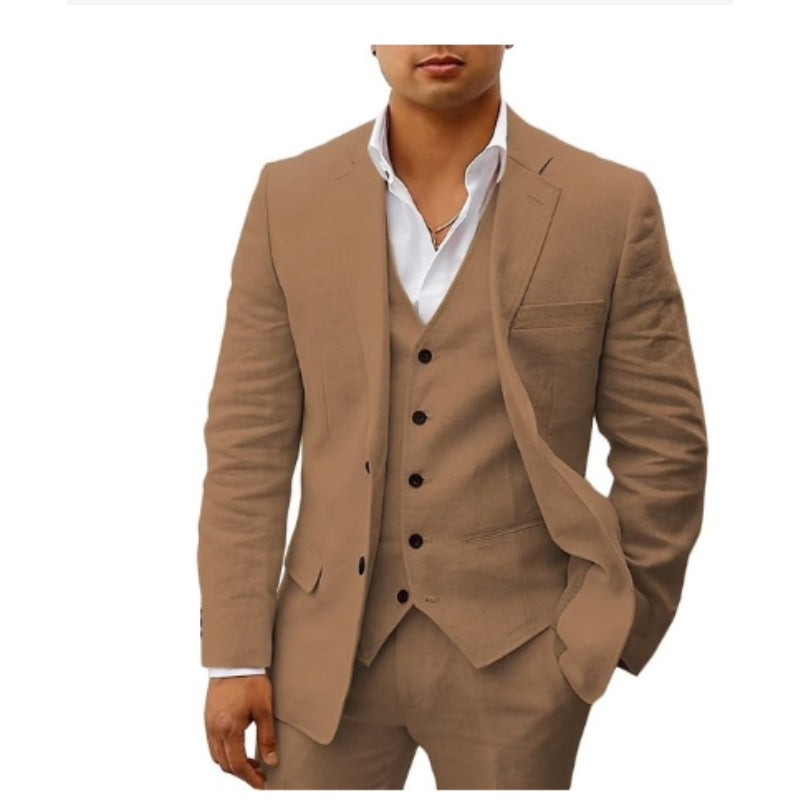 Costume Homme Classique Noir Trois Pièces