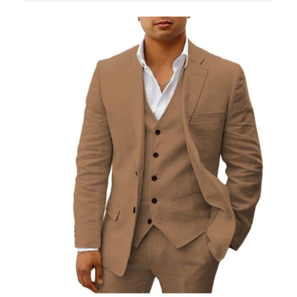 Costume Homme Classique Noir Trois Pièces