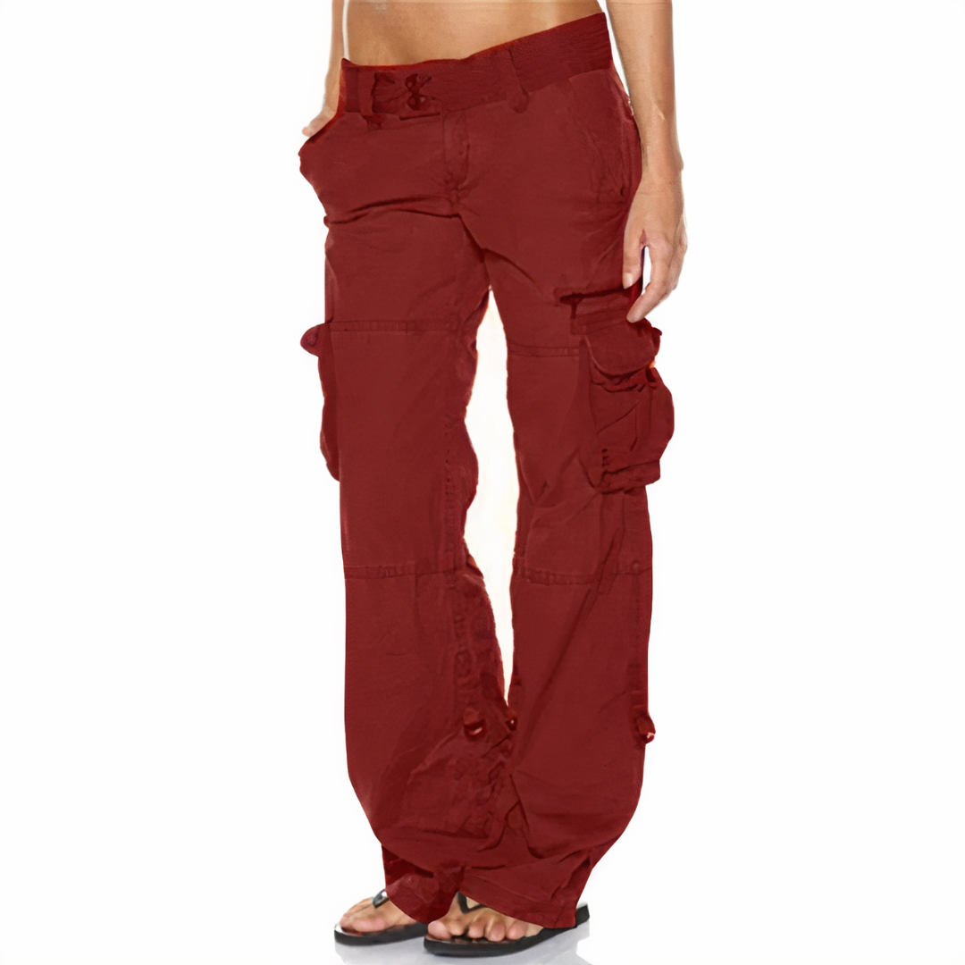 Pantalon Cargo Femme Long et Confortable