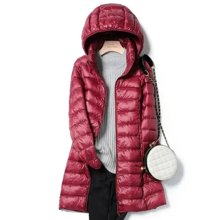 Manteau Hiver Femme Long à Capuchon Élégant