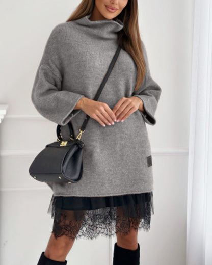 Ensemble Maille Douce Femme Confort Coupe Décontractée