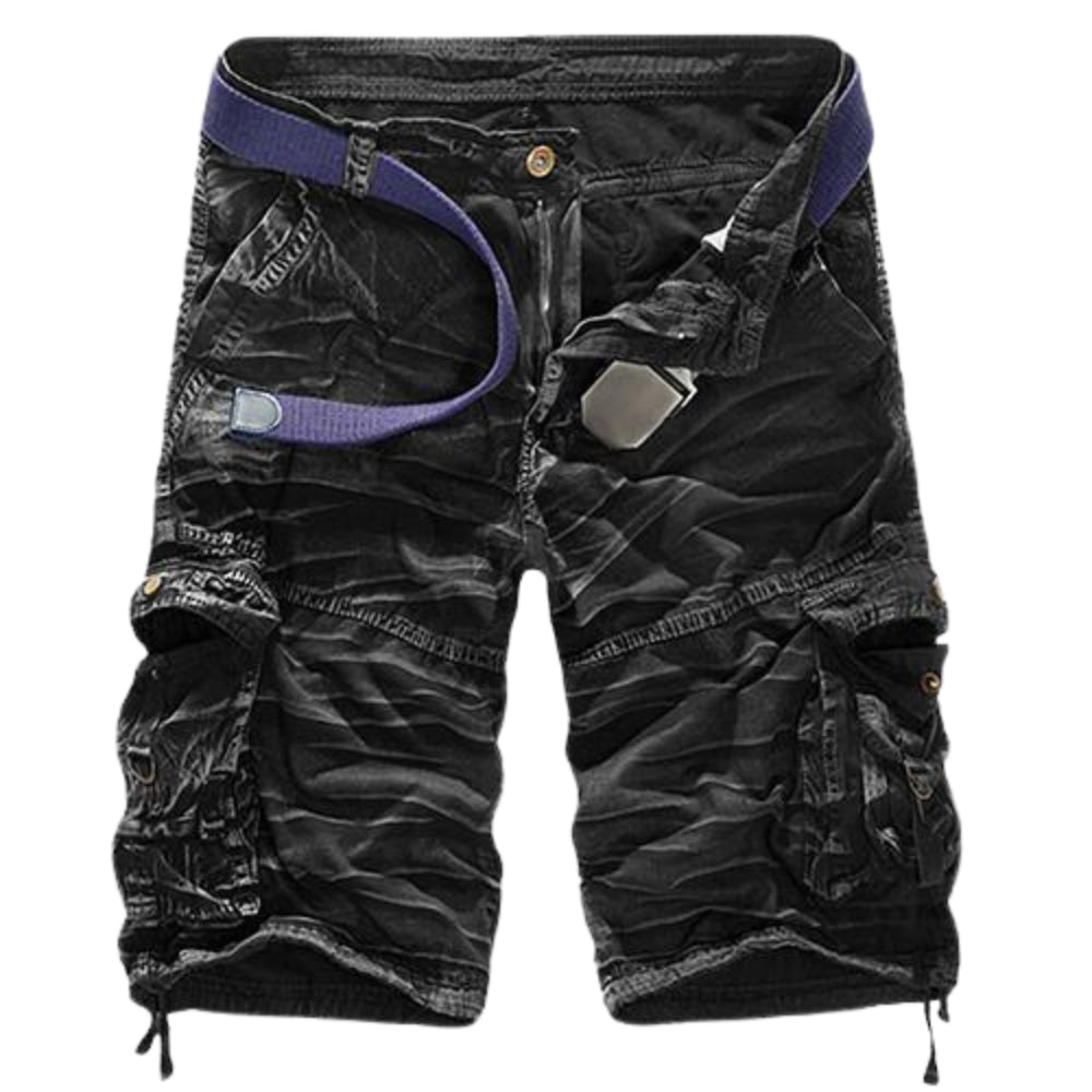 Pantalon Cargo Court avec Ceinture Élastique et Poches Pratiques