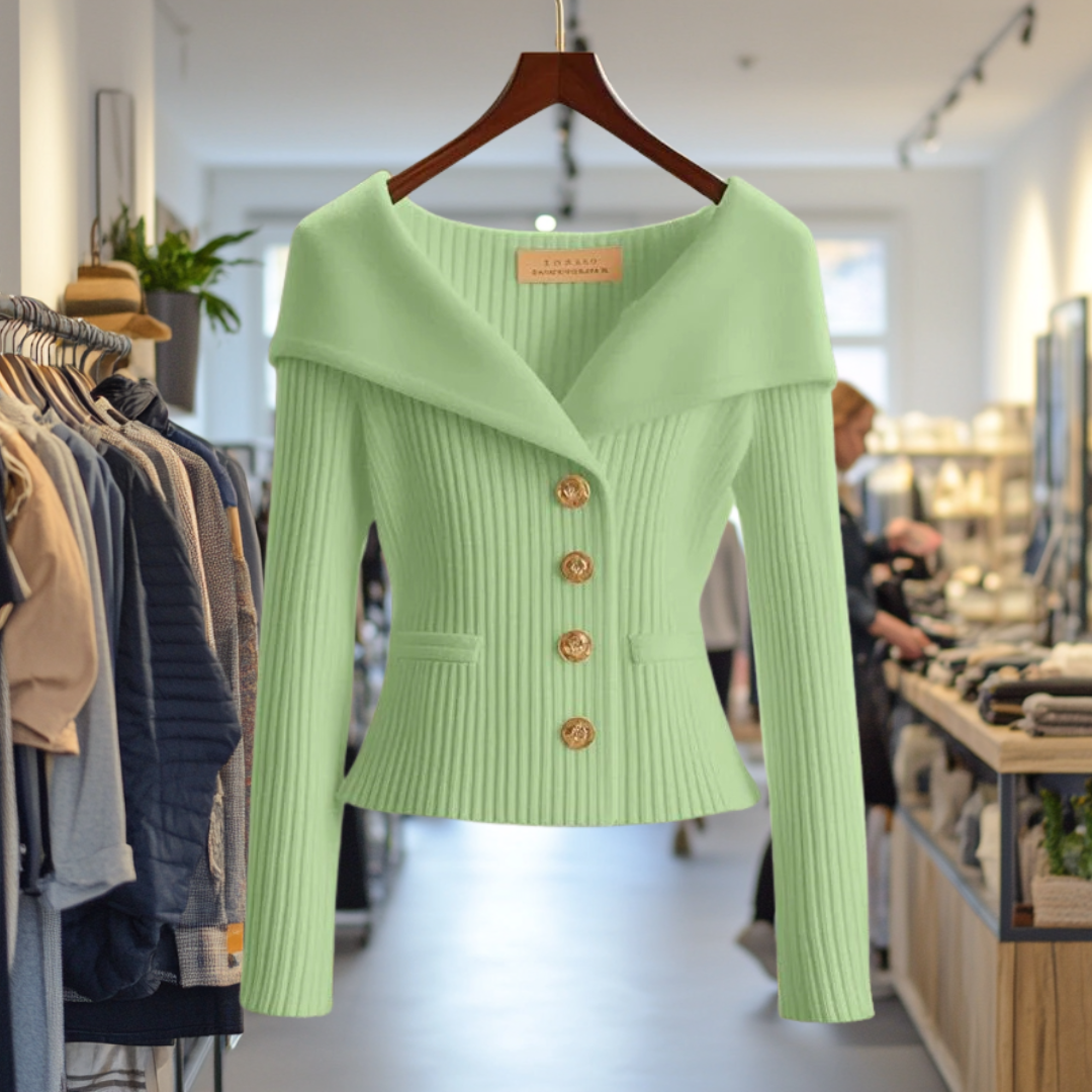 Gilet femme épais et chaud couleur jaune citron