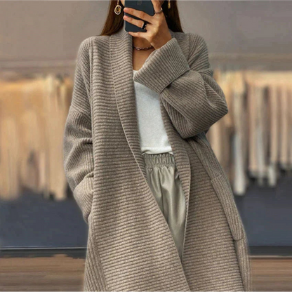 Cardigan Femme Longue Ligne Chaud et Confortable