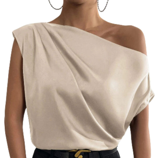 Blouse Femme en Soie Luxe Décolleté Profond - PanierRoyale