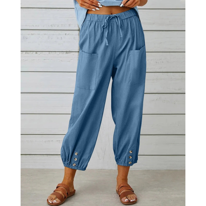 Pantalon Jogging Élastique Homme avec PochesRéécris en : Pantalon Sport Élastique avec Poches et Élastique à la Taille - PanierRoyale