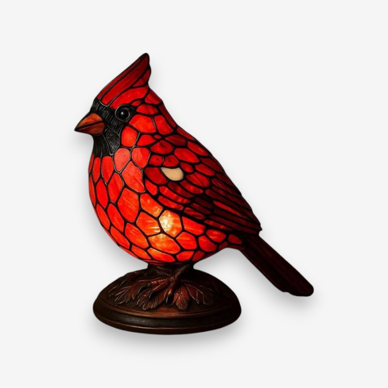 Lampe de Bureau Design Oiseau Rouge Moderne - PanierRoyale