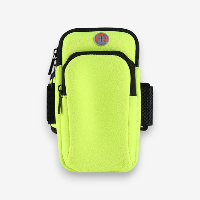 Brassard de sport réglable avec fermeture éclair et sangle ajustable