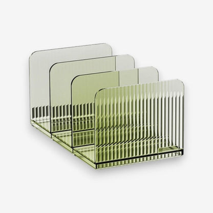 Organiseur de Bureau Verre avec 3 Tiroirs