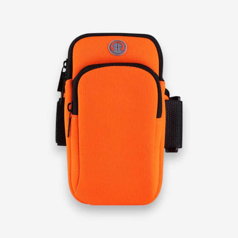 Brassard de sport réglable avec fermeture éclair et sangle ajustable