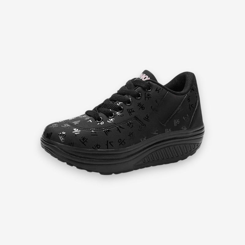 Chaussures Femmes Confort avec Semelle Plate et Lacets Élastiques - PanierRoyale